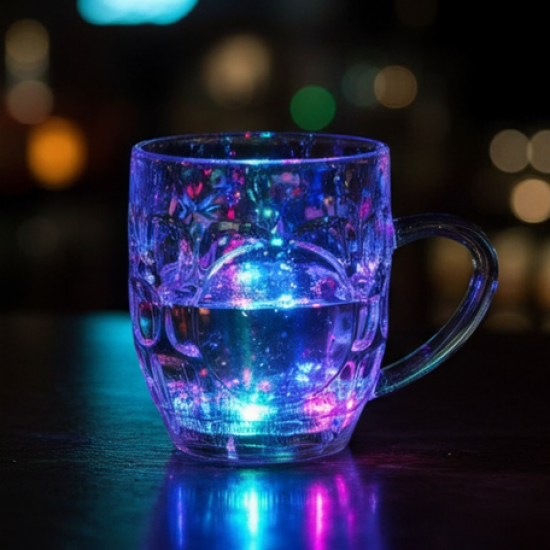 Led Glass Cup (Rainbow Color)