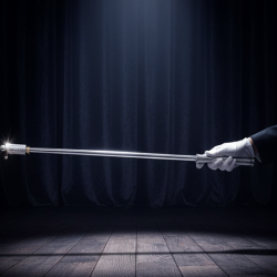 Magic Toy Metal High Elasticity Steel Silver Appearing Cane Magic Toy Magic Steel