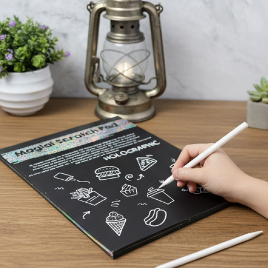 Magical Scratch Art Book For Gifts Girls & Boys (40 Sheet)