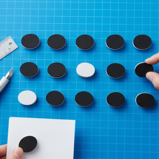 Magnets with Adhesive Backing Magnetic Tape Magnet Strips (18 Pcs Set)