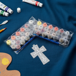 Paint by Number Kits 2 Set 20 Number Color, 6 paint brushes (2 Set)