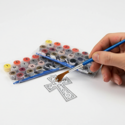 Paint by Number Kits 2 Set 20 Number Color, 6 paint brushes (2 Set)