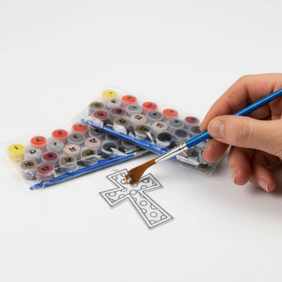 Paint by Number Kits 2 Set 20 Number Color, 6 paint brushes (2 Set)