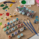 Paint by Number Kits 2 Set 24 Number Color, 6 paint brushes (2 Set)