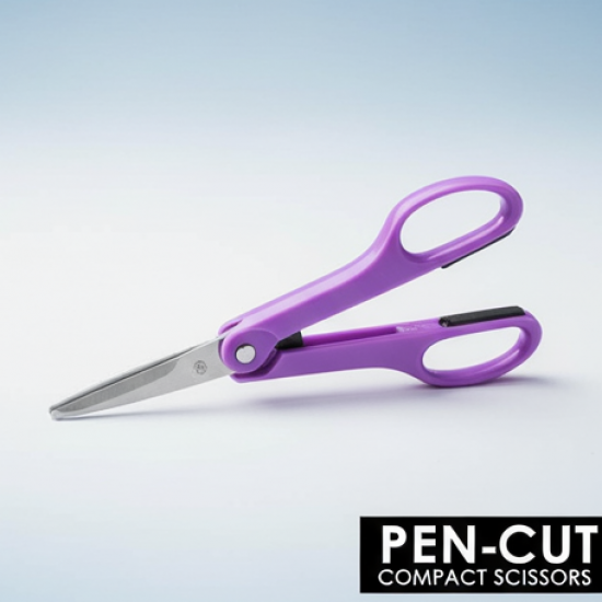 Pen Cut Compact Scissors in Pen Format, Pen-Style Portable Travel Scissors (1 Pc)