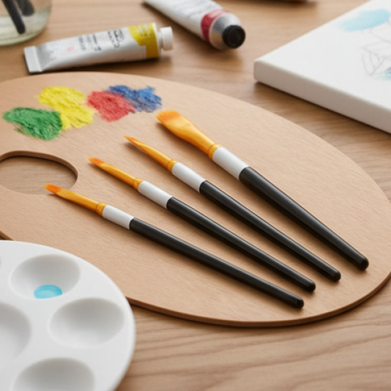 Premium Paint Brushes, Watercolor Acrylic Paint Brushes (4 Pcs Set)