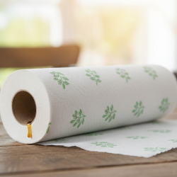 Printed Kitchen Tissue Roll for Cleaning (30 Sheets, Oil-Absorbing)