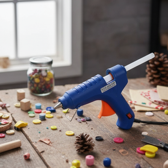 Professional 60 Watt with 2 Pcs Hot Melt Glue Stick & ON / Off Switch (1 Pc)