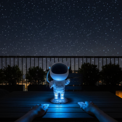 Robot Sky Space Stars Light Astronaut Galaxy Projector, Night lamp, Bedroom, Kids, Projector, Remote Control, Star Projector Will Take Children's to Explore The Vast Starry Sky for Adults, raksha bandhan, Diwali Gift