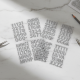 Silver Gem Letter & Numbers Stickers 1 Inch Letters, 130 Count (Pack of 6 Sheets)