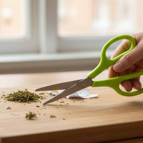 Stainless Steel Double Grip Scissors (1 Pc): Comfort Grip Handle, Multipurpose