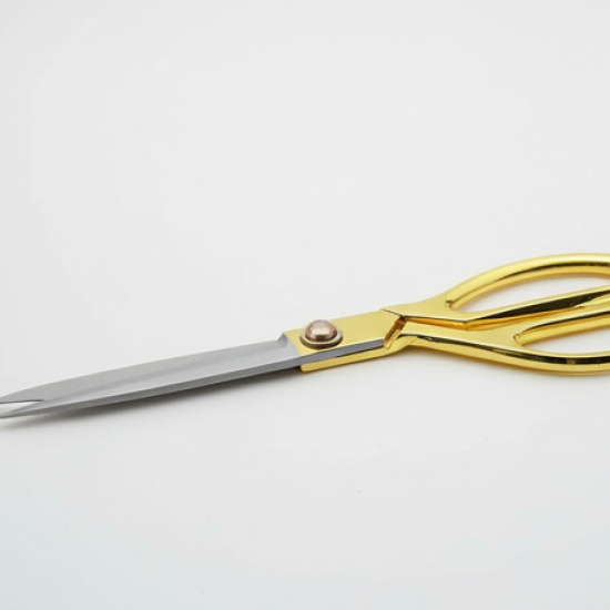 Stainless Steel Tailoring Scissor Sharp Cloth Cutting for Professionals (8.5inch) (Golden)